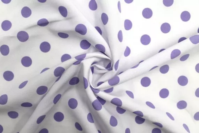 Tissu Pois Violet